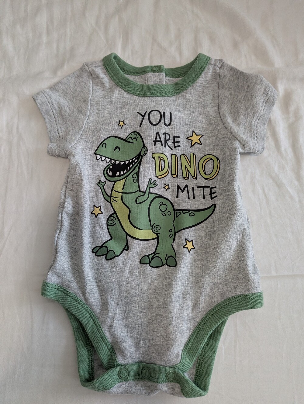 Disney Baby Dino Graphic One-Piece Bodysuit Size 9-12